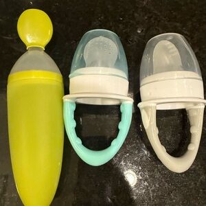 Baby Feeding Set with Silicone Spoons